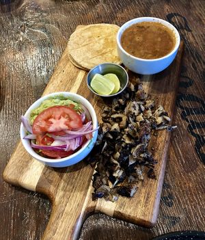 Mushroom appetizer at Inspiracion 9 in Tijuana