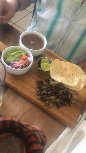 The beans are alright. But the rest was good at Inspiracion 9 in Tijuana