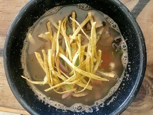 Sopa de frijol at Inspiracion 9 in Tijuana
