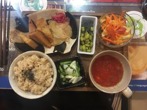 Today’s Menu at SOJO Esperanto-Vegana Kafejo in Tokyo