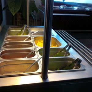 buffet at Govindas - Centralbadet in Stockholm