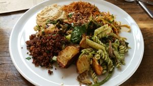 Massive choice of delicious food at Natural Bar & Kitchen in Birmingham