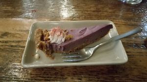 Strawberry cheasecake at Natural Bar & Kitchen in Birmingham