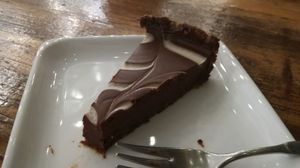Chocolate mint cheesecake at Natural Bar & Kitchen in Birmingham