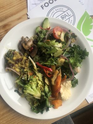 food from their buffet, all this for £6.50, really delicious  at Natural Bar & Kitchen in Birmingham