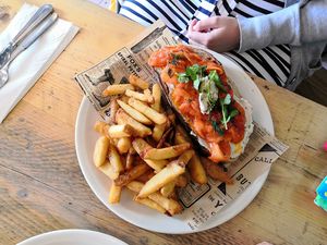 Mango 'salmon' at Natural Bar & Kitchen in Birmingham