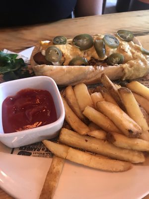 Hotdog at Natural Bar & Kitchen in Birmingham