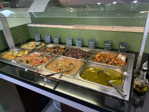 Buffet bar at Natural Bar & Kitchen in Birmingham