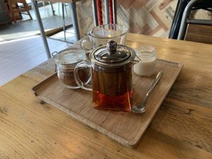 Nice cup of tea at Natural Bar & Kitchen in Birmingham