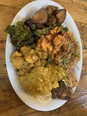 from the buffet- mostly hot food, £15- absolutely fantastic range of flavours- also looks so appealing. Just wanted to dig in🤗 at Natural Bar & Kitchen in Birmingham