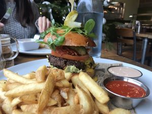 Ultimate burger 💚 at Natural Bar & Kitchen in Birmingham