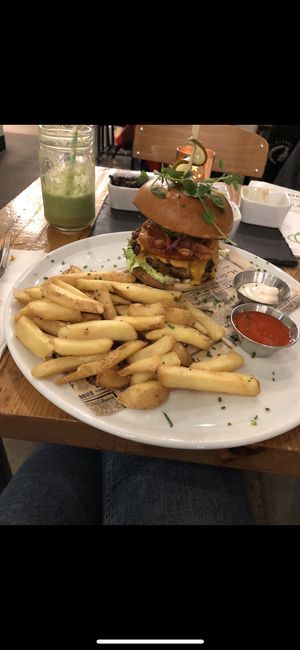 Burger at Natural Bar & Kitchen in Birmingham
