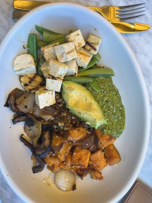Ancient grain bowl with tofu  at True Food Kitchen in Naples