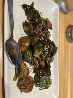 Roasted brussel sprouts  at True Food Kitchen in Naples