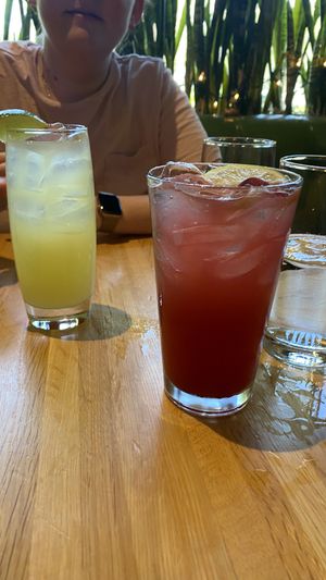 Limeade and prickly pear tisane   at True Food Kitchen in Naples