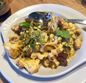 Charred cauliflower.  at True Food Kitchen in Naples