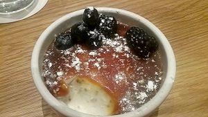 Coconut and Chia Seed Flan (vegan) at True Food Kitchen in Naples