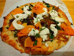 Roasted Butternut Squash Pizza (from seasonal menu in Jan 2024) at True Food Kitchen in Naples