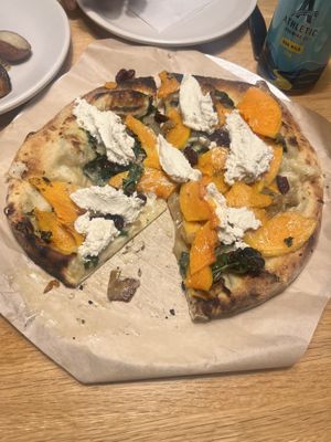 Completely vegan pizza.    at True Food Kitchen in Naples