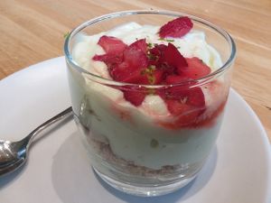 Key lime mousse on summer 2020 menu at True Food Kitchen in Naples