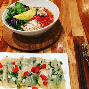 Wonton maison et soupe ramen Kiwami at Schlouppe Bistrot Nakamichi in Montreal