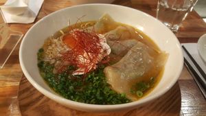 won-ton men fuwari ($14) at Schlouppe Bistrot Nakamichi in Montreal