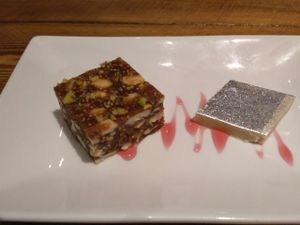 vegan indian sweets at Manjus in Brighton