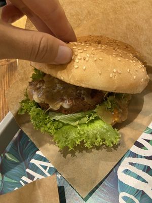 With blue cheese  at Khambú Quart in Valencia