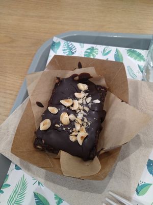 Brownie gluten-free at Khambú Quart in Valencia