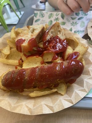Currywurst  at Khambú Quart in Valencia