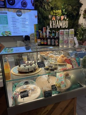 Vegan cakes😍  at Khambú Quart in Valencia