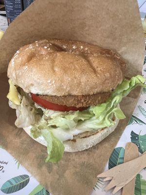 chicken sandwich  at Khambú Quart in Valencia