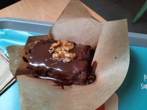 Chocolate Brownie at Khambú Quart in Valencia