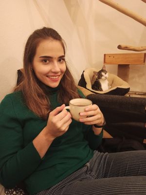 vegan hot chocolate at Pelíšek in Brno