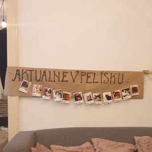 Gallery with names at Pelíšek in Brno