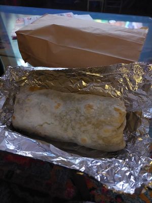 Vegan al pastor burrito at Robo Taco in Portland