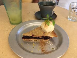 Cherry pie at Teeda in Himeji