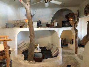 Inside the cafe at Teeda in Himeji