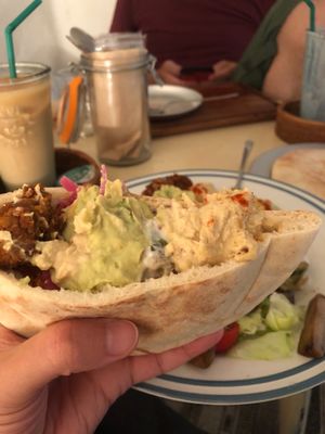 Build your own pita. This meal comes with a plate full of delicious ingredients and two pita pockets - make it how you like it! at Teeda in Himeji