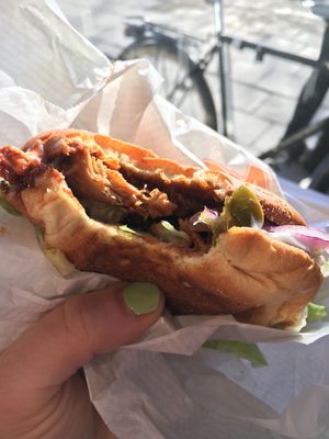 The Oumph burger.  at MAX - Hamngatan in Stockholm