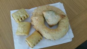 They have somthings vegan very very good ! i was surprised to find and i'm so happy ?.  Recommended this place and the seller or owner explained and sowed with pleasure what the vegan has.  at Gresk Pai  in Bergen