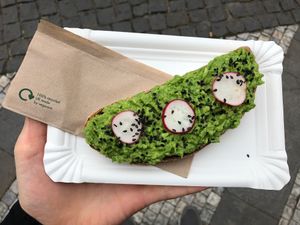Avocado bread at Lifehouse Bistro in Prague