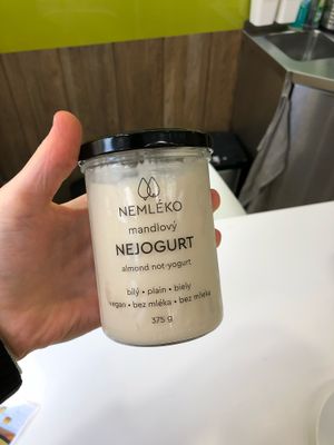Almond yoghurt  at Lifehouse Bistro in Prague