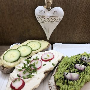 Fantastic open faced sandwiches! at Lifehouse Bistro in Prague