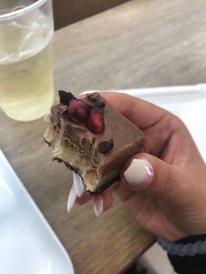 Chocolate tart  at Lifehouse Bistro in Prague