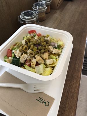 Greek salad at Lifehouse Bistro in Prague