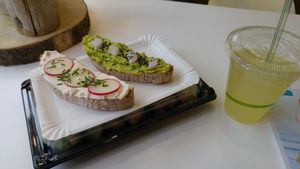 Tasty sandiches at Lifehouse Bistro in Prague