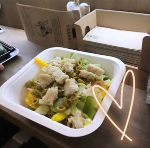 greek salad at Lifehouse Bistro in Prague