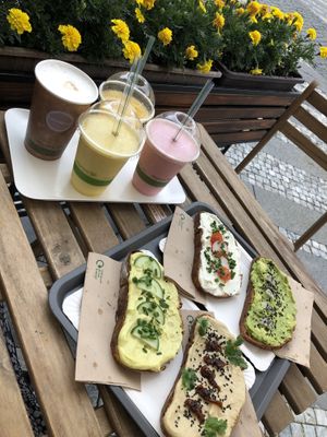 Our breakfast/lunch at Lifehouse Bistro in Prague