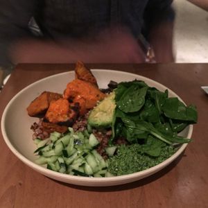 different sides as a meal at Flower Child in Del Mar